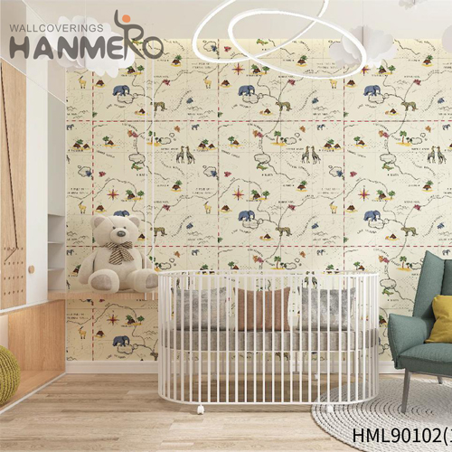 HANMERO Non-woven Factory Sell Directly Geometric modern wallpaper designs Modern Kitchen 0.53*10M Embossing