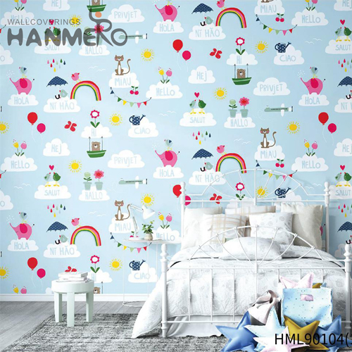 HANMERO Non-woven Factory Sell Directly Geometric Embossing wallpaper kitchen Kitchen 0.53*10M Modern