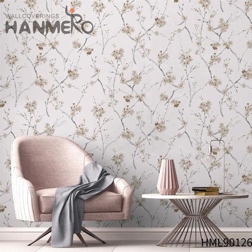 HANMERO Non-woven Factory Sell Directly 0.53*10M Embossing Modern Kitchen Geometric shop wallpaper online
