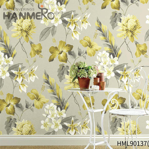 HANMERO Non-woven Factory Sell Directly Geometric Embossing Modern 0.53*10M Kitchen wallpaper shopping