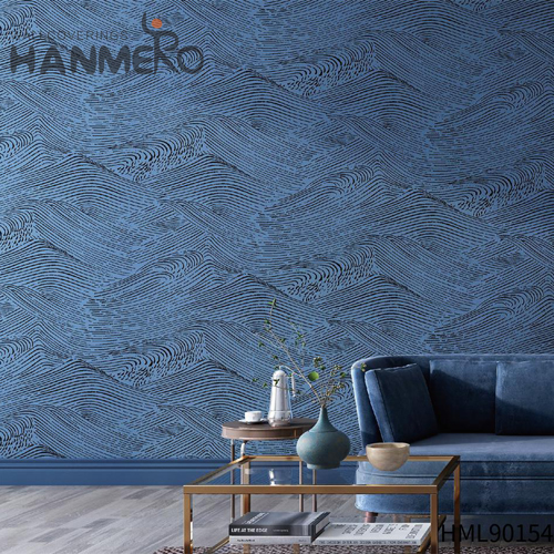 HANMERO Non-woven Factory Sell Directly Modern Embossing Geometric Kitchen 0.53*10M unique designer wallpaper