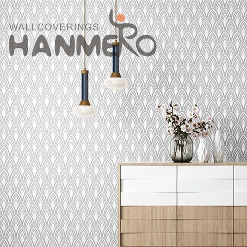 HANMERO Geometric Factory Sell Directly Non-woven Embossing Modern Kitchen 0.53*10M buy online wallpaper