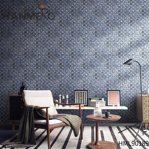 HANMERO 0.53*10M design of wallpaper for wall Geometric Embossing Modern Kitchen Factory Sell Directly Non-woven