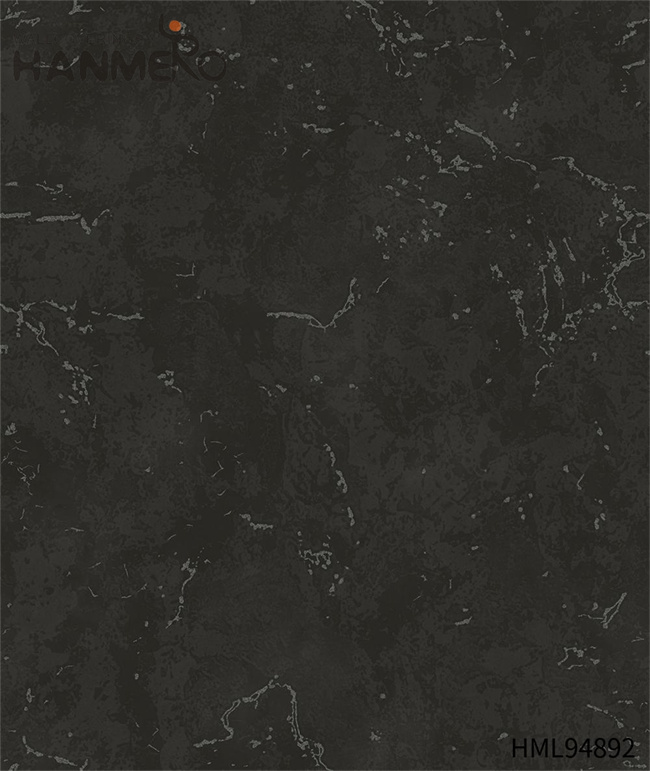 HANMERO contemporary black wallpaper Decor Landscape Embossing Modern Hallways 0.53*10M PVC