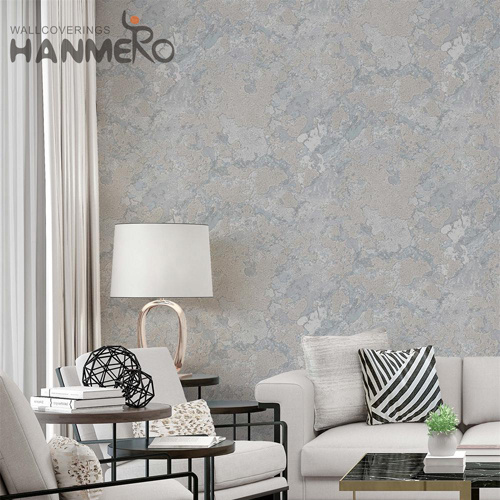 HANMERO PVC Removable Landscape Embossing Pastoral room wallpaper design 1.06*15.6M Exhibition