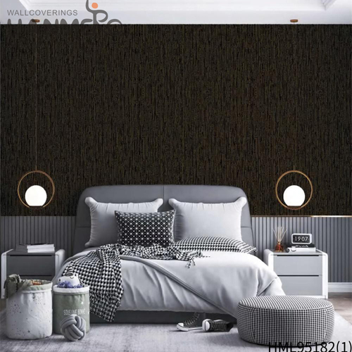 HANMERO wallpaper retailers Fancy Solid Color Embossing Modern Saloon 0.53*10M PVC