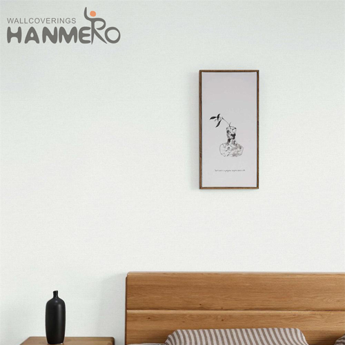 HANMERO PVC Fancy Solid Color Embossing Modern 0.53*10M Saloon buy bathroom wallpaper