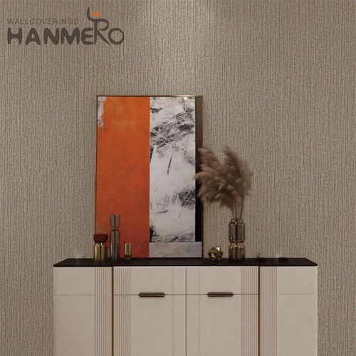 HANMERO Modern Fancy Solid Color Embossing PVC Saloon 0.53*10M decoration wallpaper house