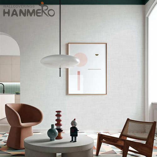 HANMERO Embossing Fancy Solid Color PVC Modern Saloon 0.53*10M colorful wallpaper home