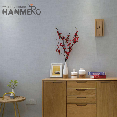 HANMERO PVC Embossing Solid Color Fancy Modern Saloon 0.53*10M paper decoration for wall