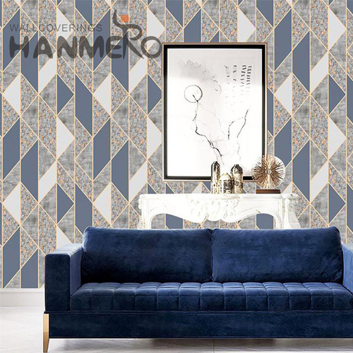 HANMERO PVC 3D Geometric Embossing Modern wallpaper of home 0.53*9.2M Photo studio