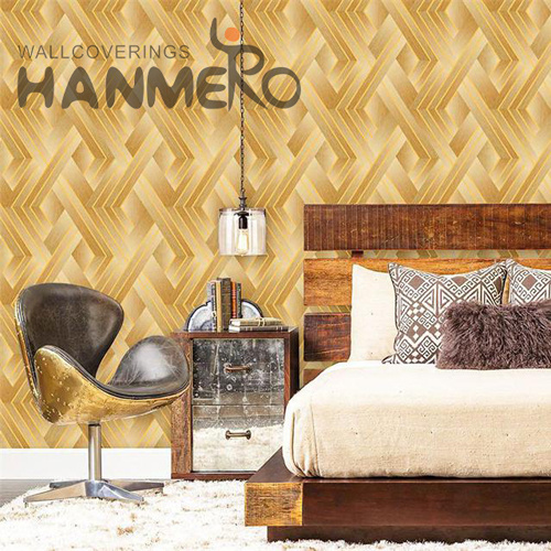 HANMERO 0.53*9.2M 3D Geometric Embossing Modern Photo studio PVC designer bedroom wallpaper