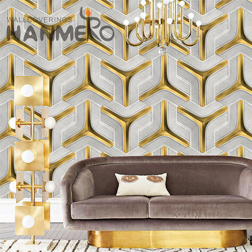 HANMERO PVC 3D Geometric Photo studio Modern Embossing 0.53*9.2M wall covering stores