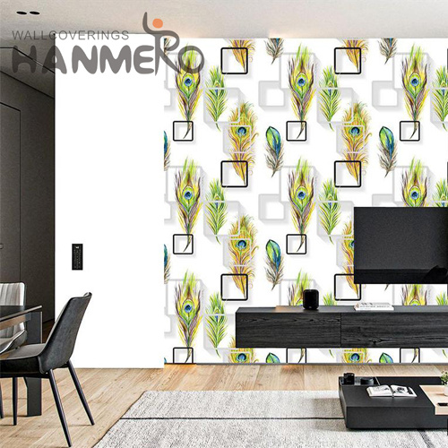 HANMERO PVC 3D Modern Embossing Geometric Photo studio 0.53*9.2M wall decorative papers
