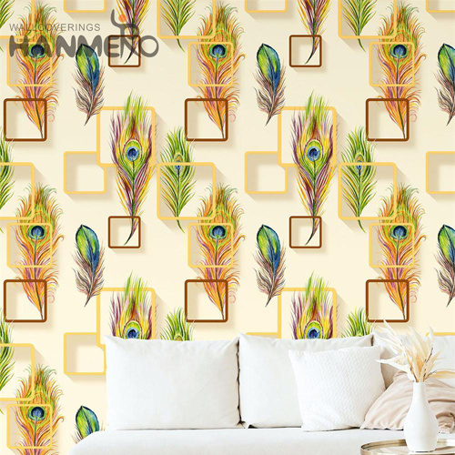 HANMERO PVC 3D Geometric Modern Embossing Photo studio 0.53*9.2M wallpaper for decorating homes