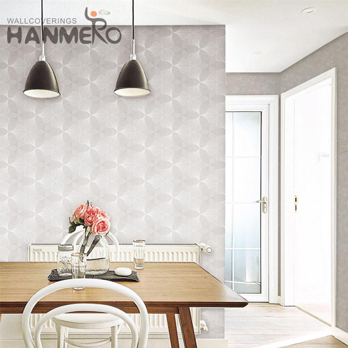 HANMERO wallpaper manufacturers Strippable Geometric Embossing Modern Cinemas 1.06*15.6M PVC