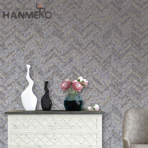 HANMERO PVC Strippable wallpaper in house Embossing Modern Cinemas 1.06*15.6M Geometric