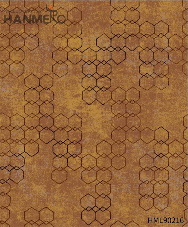 HANMERO Non-woven High Quality Geometric wallpaper for the home European Restaurants 0.53*10M Bronzing