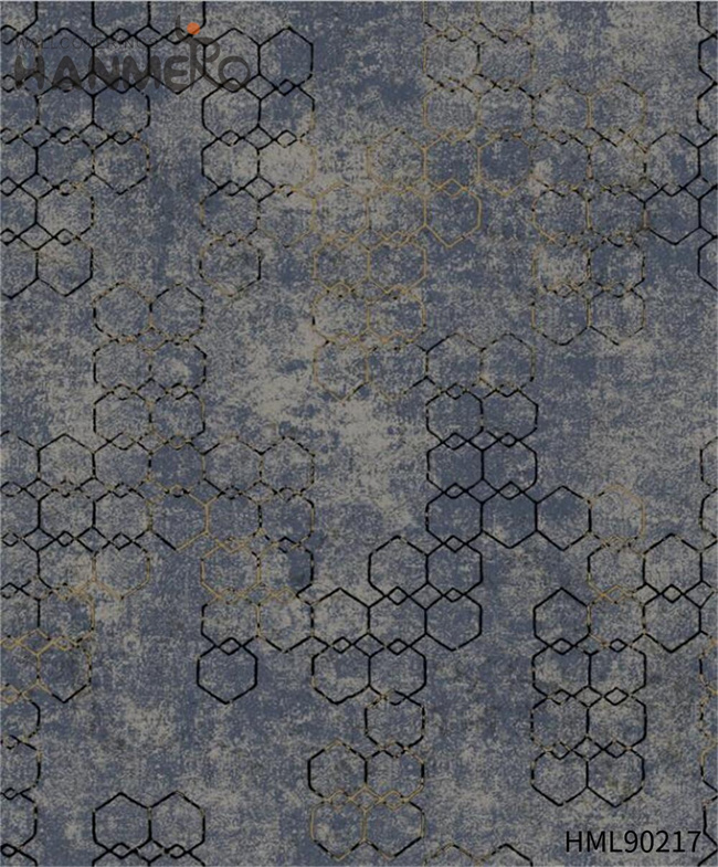 HANMERO Non-woven High Quality Geometric Bronzing bedroom wallpaper ideas Restaurants 0.53*10M European
