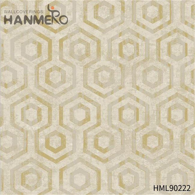 HANMERO Non-woven High Quality 0.53*10M Bronzing European Restaurants Geometric contemporary wallpaper designs