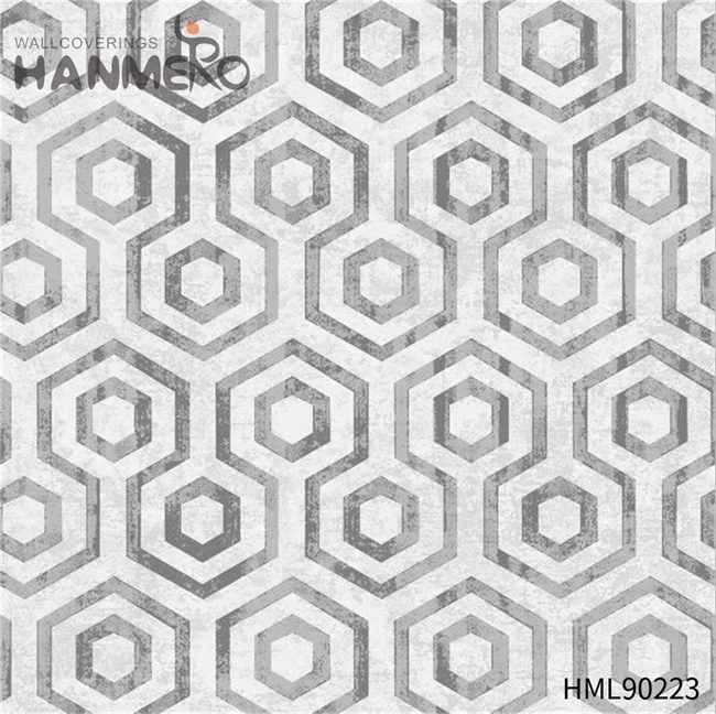 HANMERO Non-woven High Quality Geometric 0.53*10M European Restaurants Bronzing shop wallpaper