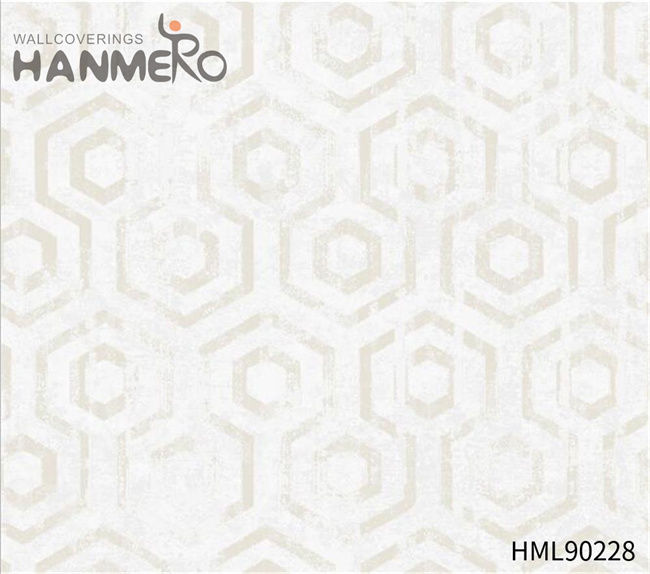 HANMERO Non-woven High Quality Restaurants Bronzing European Geometric 0.53*10M modern home wallpaper