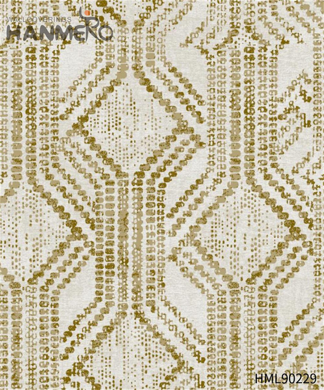 HANMERO Non-woven High Quality Geometric Restaurants European Bronzing 0.53*10M design house wallpaper