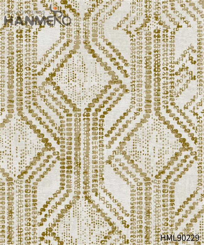 HANMERO Non-woven High Quality Geometric Restaurants European Bronzing 0.53*10M design house wallpaper