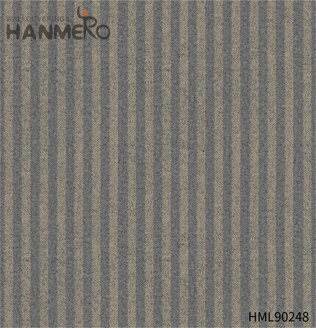 HANMERO High Quality Restaurants 0.53*10M home wallpaper samples European Non-woven Geometric Bronzing