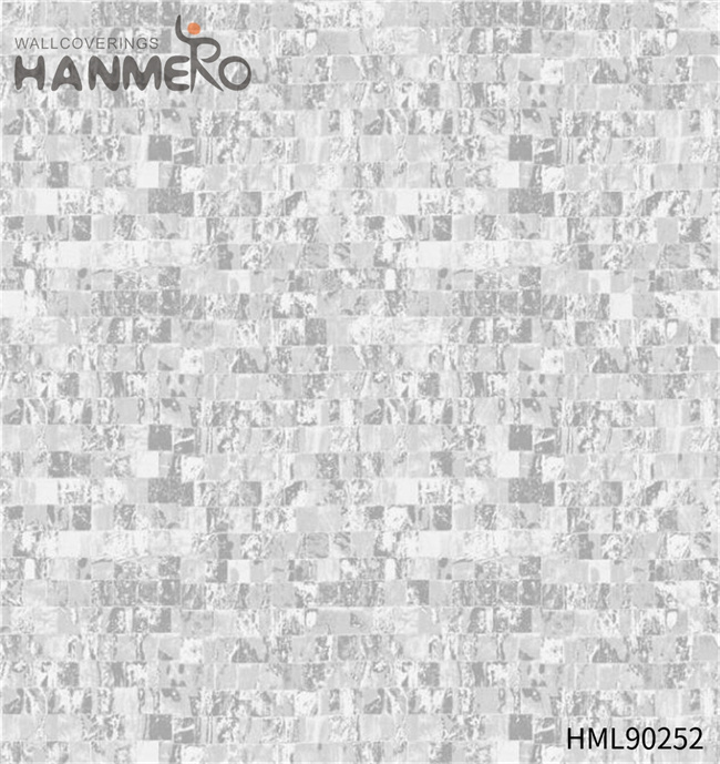 HANMERO European Restaurants 0.53*10M temporary walls for sale High Quality Non-woven Geometric Bronzing