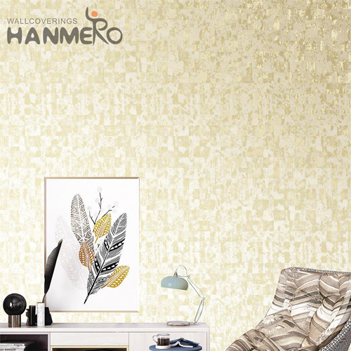HANMERO PVC High Quality Geometric Embossing unique designer wallpaper Sofa background 1.06*15.6M Modern