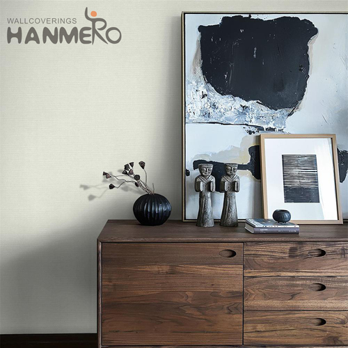 HANMERO PVC Manufacturer Geometric Embossing Modern wallpaper for room decoration 0.53*10M Cinemas