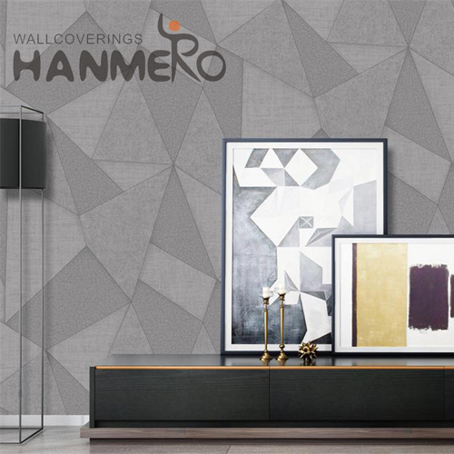 HANMERO 0.53*10M Standard Geometric Rotary Screen Foam Modern Kids Room PVC online wallpaper for walls