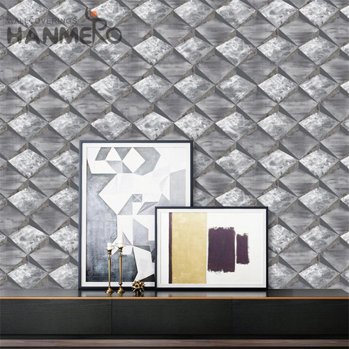 HANMERO PVC 0.53*10M Geometric Rotary Screen Foam Modern Kids Room New Style wallpaper design home