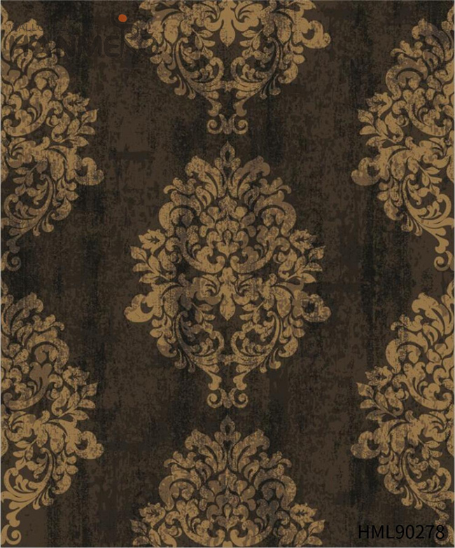 HANMERO Wholesale Non-woven Flowers 0.53*10M house wallpaper for sale Photo studio Bronzing European