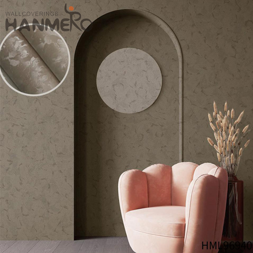 HANMERO PVC High Quality Geometric Rotary Screen Foam European Photo studio wallpaper for a room 0.53*10M