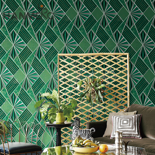 HANMERO PVC 0.53*10M Geometric Multifilament Classic House Wholesale wallpaper for home design