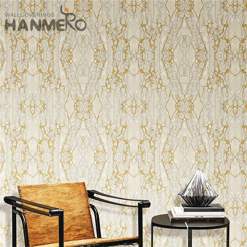 HANMERO PVC Manufacturer Geometric Embossing Modern Cinemas 0.53*10M wallpaper for room
