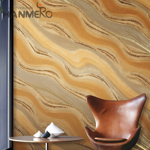 HANMERO PVC Manufacturer Geometric Embossing Modern Cinemas unique designer wallpaper 0.53*10M