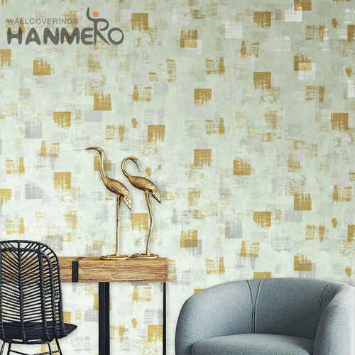 HANMERO PVC 0.53*10M Geometric Embossing Modern Cinemas Manufacturer wallpapwe