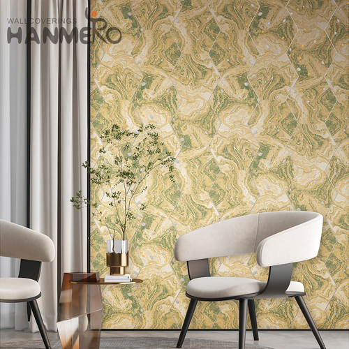 HANMERO PVC Manufacturer 0.53*10M Embossing Modern Cinemas Geometric wallpaper wall design