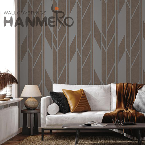HANMERO PVC New Style Geometric Embossing Modern House wallpaper for office walls 0.53*10M