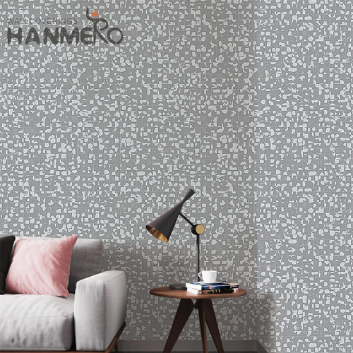 HANMERO PVC New Style Geometric House Modern Embossing 0.53*10M wall paper for walls