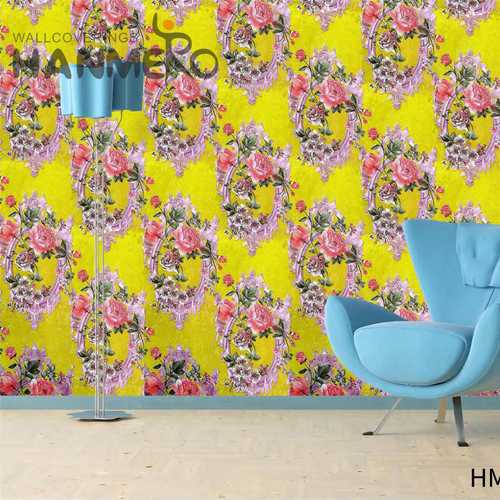 HANMERO PVC Wholesale 0.53*9.5M Embossing European Nightclub Flowers interesting wallpaper for walls