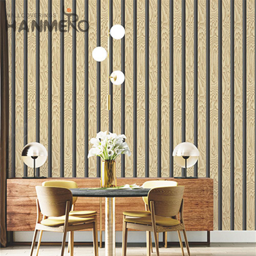 HANMERO PVC Simple Geometric 1.06*15.6M Modern TV Background Embossing wallpaper for homes decorating