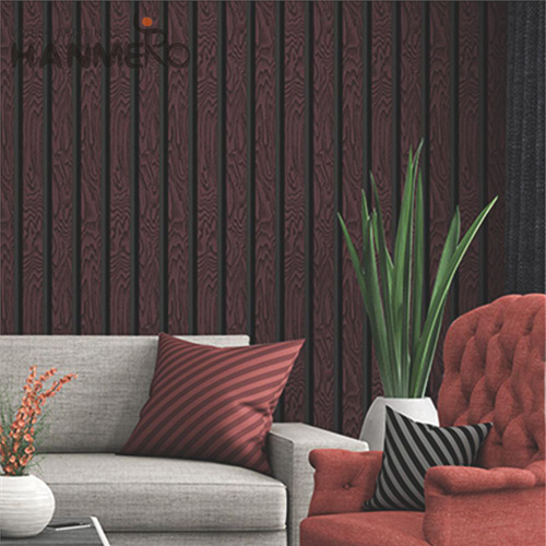 HANMERO PVC Simple Geometric Embossing Modern 1.06*15.6M TV Background wallpaper in house