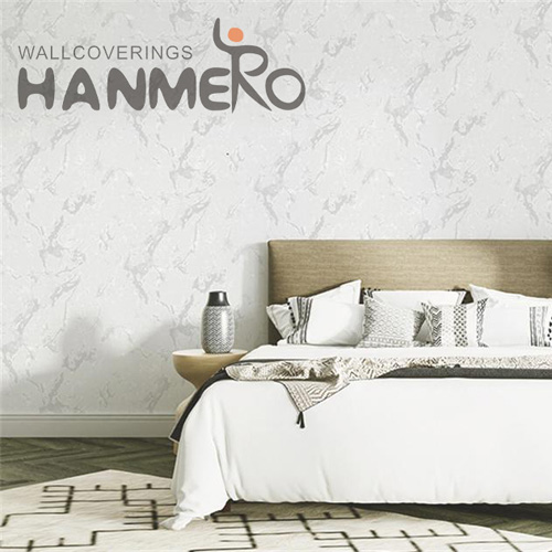 HANMERO PVC Modern Geometric Embossing Simple TV Background 1.06*15.6M wallpaper grey and yellow