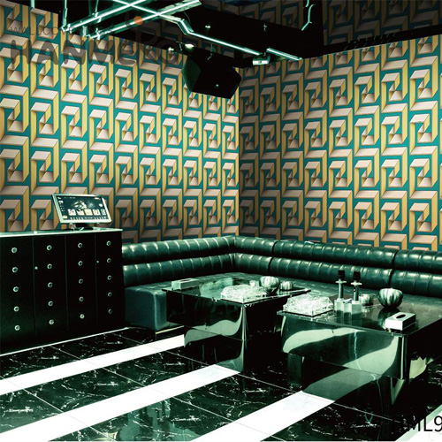 HANMERO PVC Durable Geometric Embossing Modern Restaurants 0.53*9.5M unique wallpaper