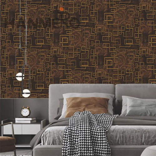 HANMERO 0.53*10M Removable Geometric Embossing Modern Bed Room PVC wall decor wallpaper