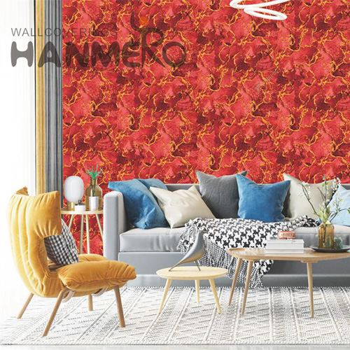 HANMERO PVC Removable 0.53*10M Embossing Modern Bed Room Geometric designer wallpaper for walls